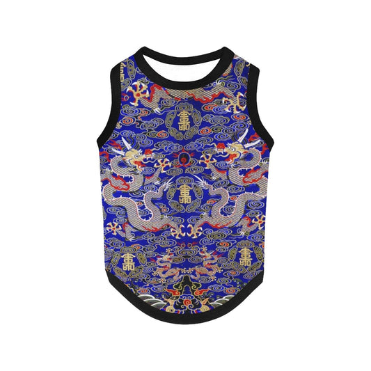 Blue Imperial Dragon Tank Top | The Finest Market - Premium