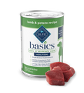 Blue Buffalo Basics Adult Grain-Free Lamb & Potato, Limited Ingredient Diet Wet Dog Food (12.5oz) - Majestic Pet Kingdom