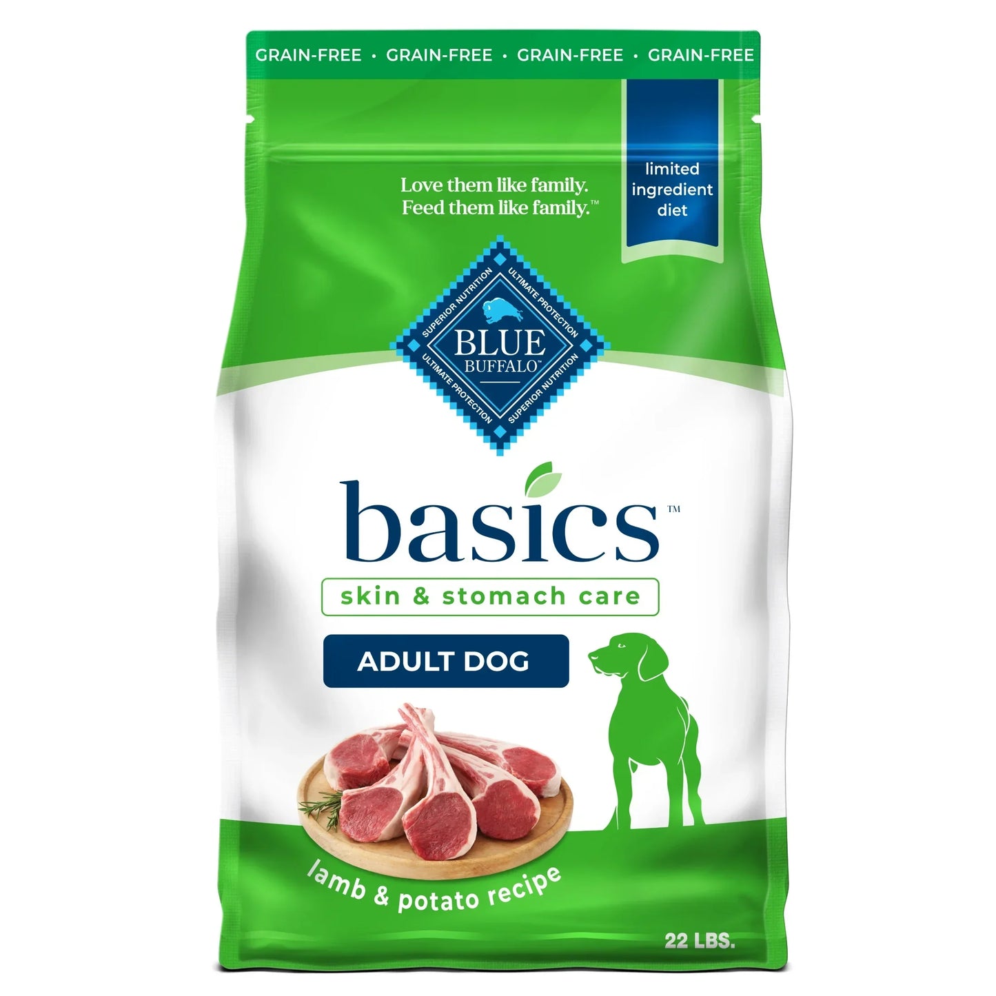 Dog Food Blue Buffalo Basics Limited Ingredient Lamb Potato
