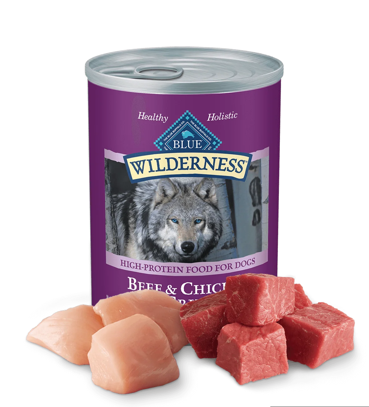 Blue Buffalo Wilderness Adult Grain-Free Beef & Chicken Grill Wet Dog Can (12.5oz) - Majestic Pet Kingdom
