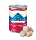 Blue Buffalo Adult Homestyle Fish & Sweet Potato with Garden Vegetables Wet Dog Cans (12.5oz) - Majestic Pet Kingdom