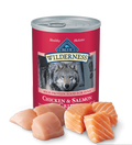 Blue Buffalo Wilderness Adult Grain-Free Salmon & Chicken Wet Dog Can (12.5oz) - Majestic Pet Kingdom