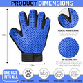 Silicone Pet Grooming & Deshedding Massage Gloves