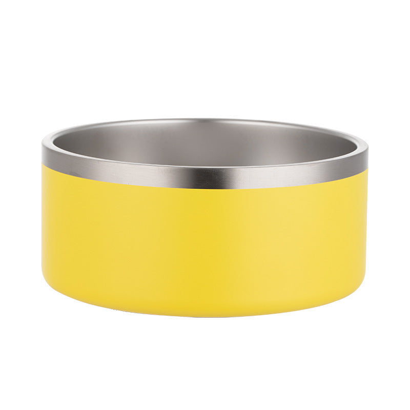 Stainless Steel Dog Bowl Inside And Outside 304 With Silica Gel Pad - Majestic Pet Kingdom