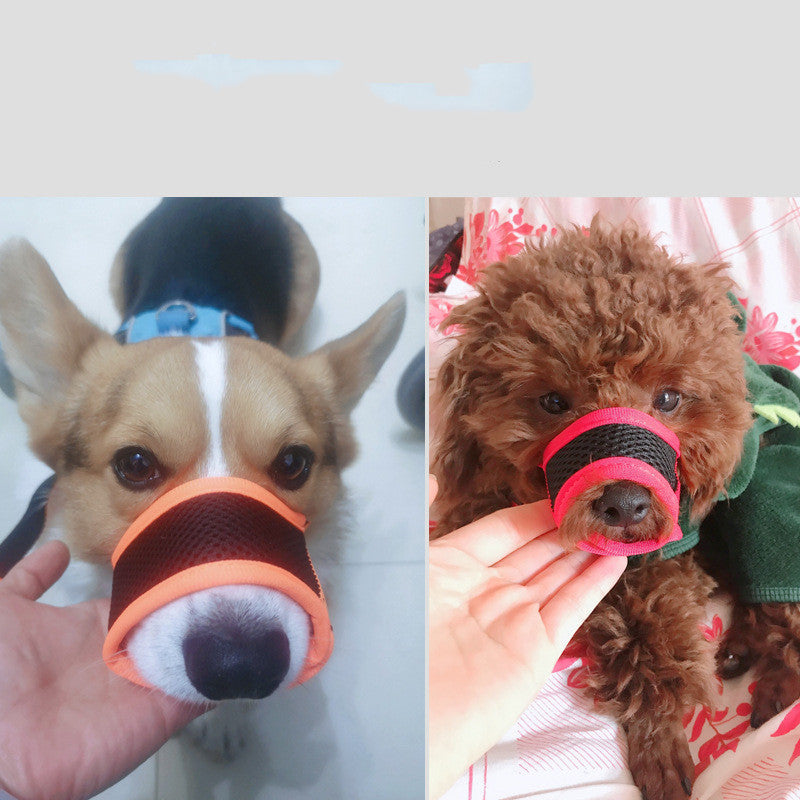 Dog Mouth Cover Anti Bite Anti Eat Disorderly Anti Bark Bark Stopper Teddy Mask Water Drinking Small Large Dog Pet Dog Supplies - Majestic Pet Kingdom