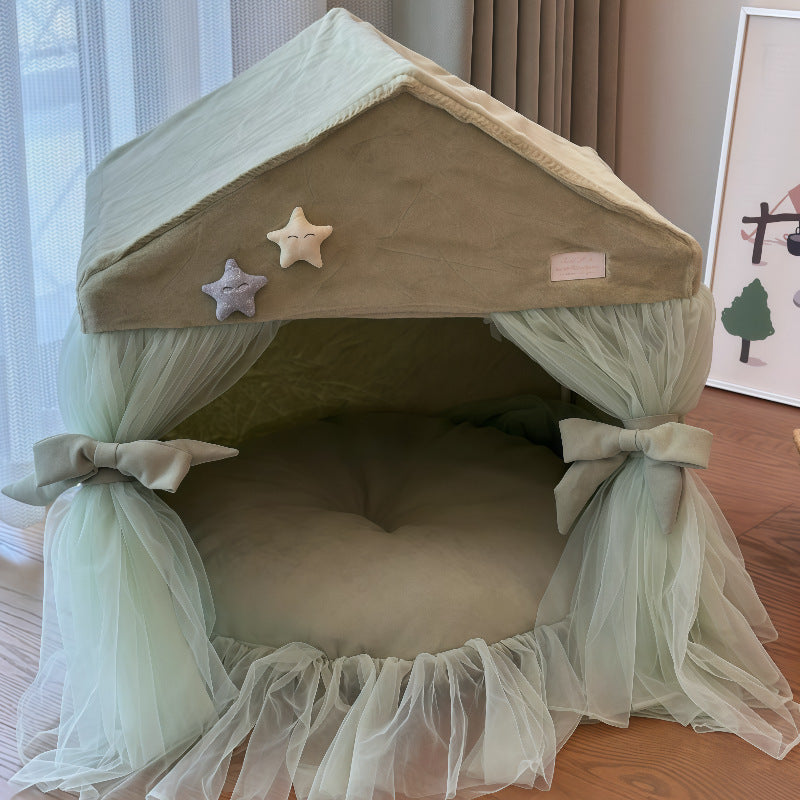 Creative House For Kitty Princess Dog And Cat Tent
