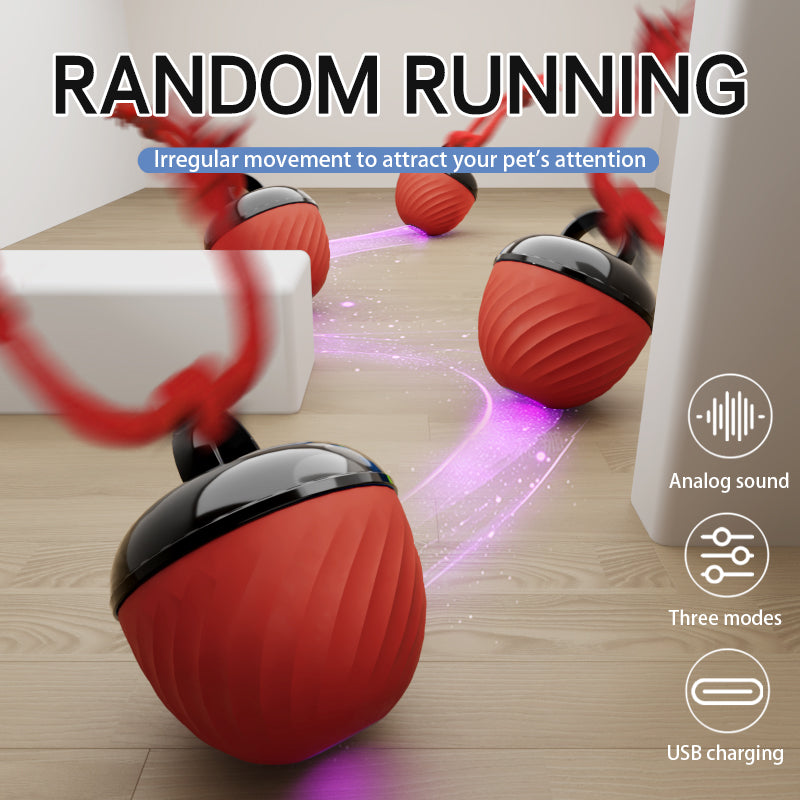 Dog Ball Toy Automatic 3-Mode Electronic Interactive Bouncing - Detail Angle 6 | Majestic Pet Kingdom