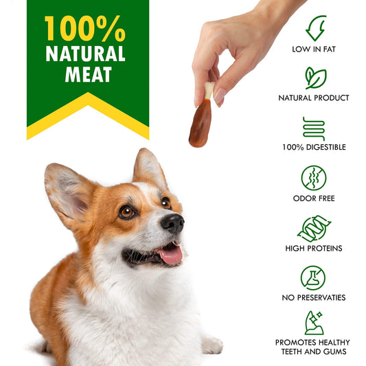 Dog Chews Chicken Wrapped Calcium Bones Rawhide-Free Treats 8pk
