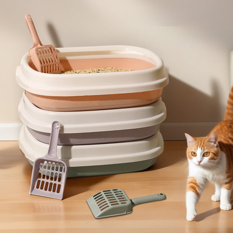 Cat Litter Box Pet Toilet Bedpan Trainer Tray Scoop