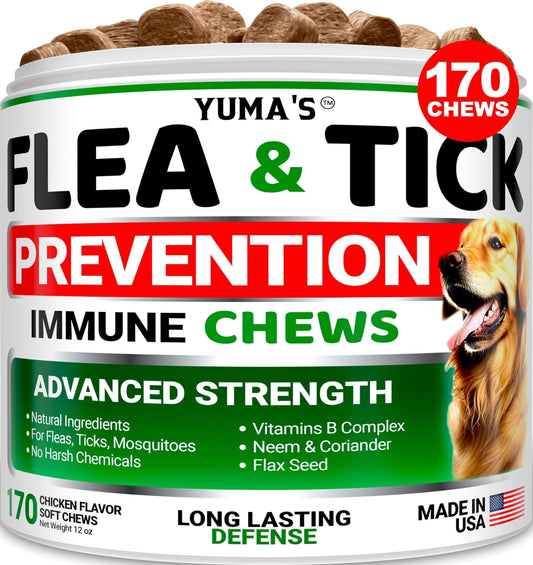 Flea & Tick Chews For Dogs 170 Count Oral All Breeds & Ages