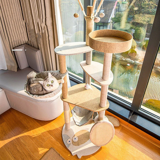 Cat Tree Large Multi-Level Integrated Shelf Climbing Tower