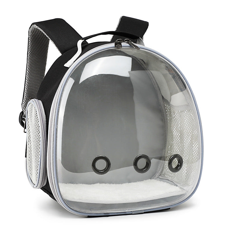 Pet Backpack Hamster Carrier Transparent Small Animal Carrier Guinea Pig Backpack Sugar Glider Ferret Pet Bag Rabbit Bunny Cage - Majestic Pet Kingdom