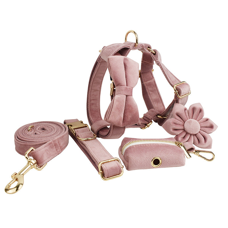 Light Purple Dog Collar Pet Rope Ergonomic Walking Harness | Majestic Pet Kingdom™