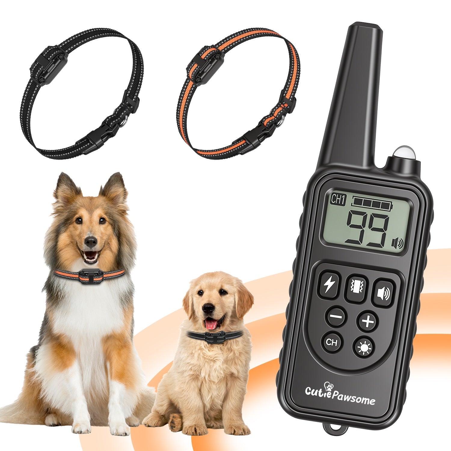 Rechargeable Dog Training Collar with Remote – 875 Yard Range - Majestic Pet Kingdom