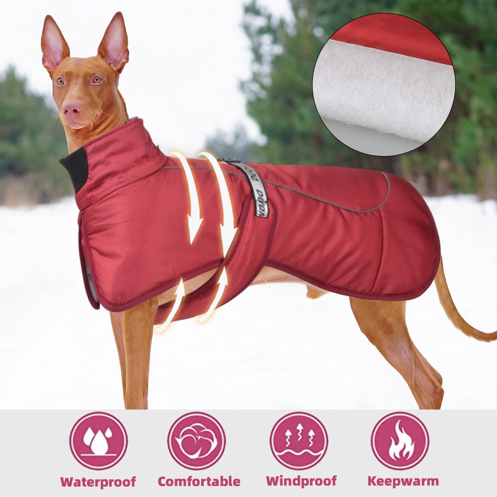 New Dog Clothes Cloak Style Thickened And Warm Pet Keeping Warming Clothes With Reflective Warmth Pet Supplies - Majestic Pet Kingdom