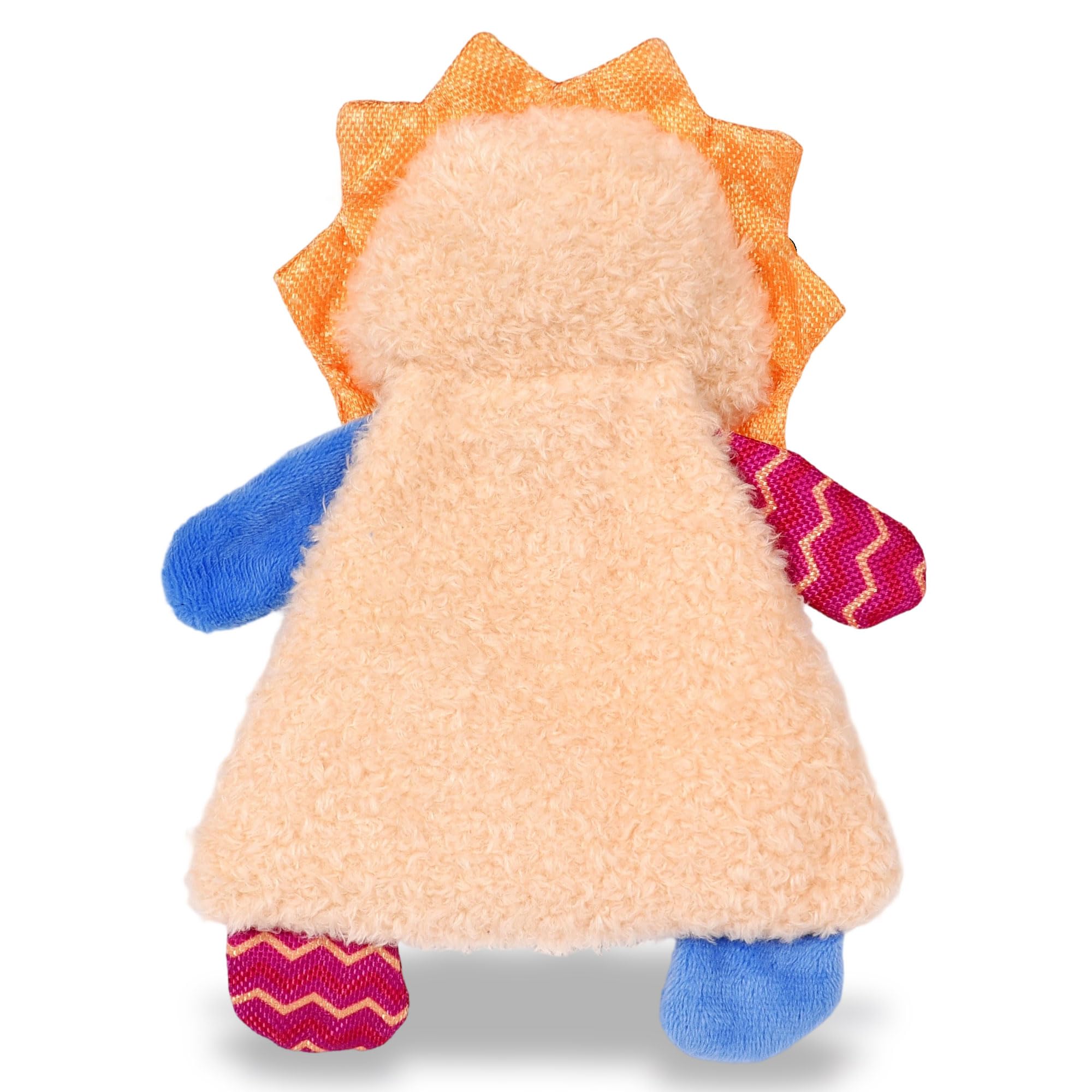 Squeaky Stuffed Dog Toy Small, No-Stuffing Crinkle Paper Dog Birthday Toy With Dual Squeakers, Interactive Durable Plush Puppy Toy For Small Medium Dogs, Washable, Cute Stuffed Animal Toy