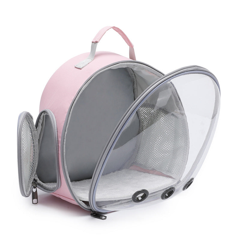 Pet Backpack Hamster Carrier Transparent Small Animal Carrier Guinea Pig Backpack Sugar Glider Ferret Pet Bag Rabbit Bunny Cage - Majestic Pet Kingdom