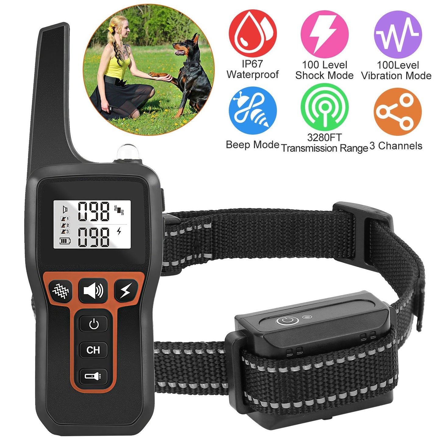GBruno 3280FT Dog Training Collar - Majestic Pet Kingdom