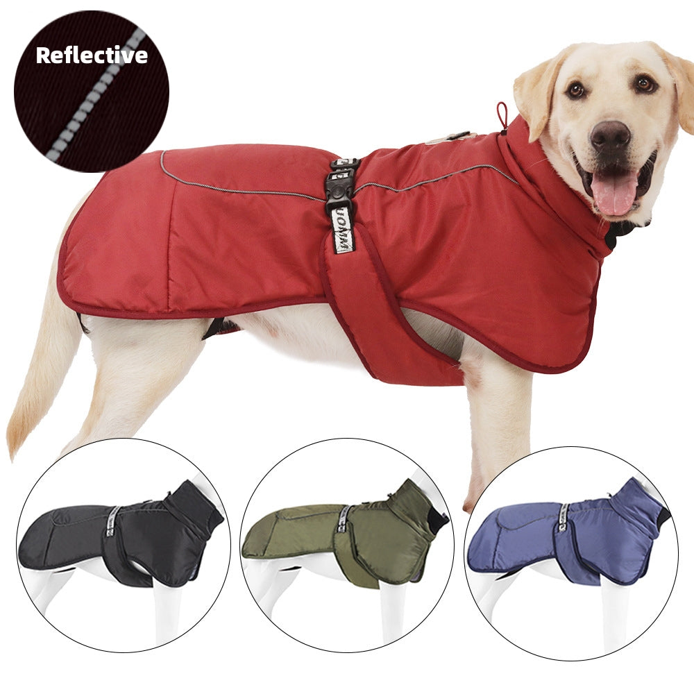 New Dog Clothes Cloak Style Thickened And Warm Pet Keeping Warming Clothes With Reflective Warmth Pet Supplies - Majestic Pet Kingdom