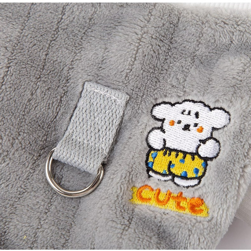 Autumn And Winter Warm Cartoon Dog Four-legged Coat, Bear Towing Fleece Coat, Cat Small Dog Bichon Frise Pet Dog Clothes - Majestic Pet Kingdom