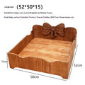 Solid Wood Pet House Vintage Mid-Century Cat Bed