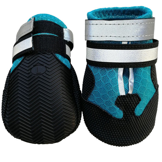 Dog Shoes Breathable Wear-Resistant Outdoor Paw Boots 4-Pack