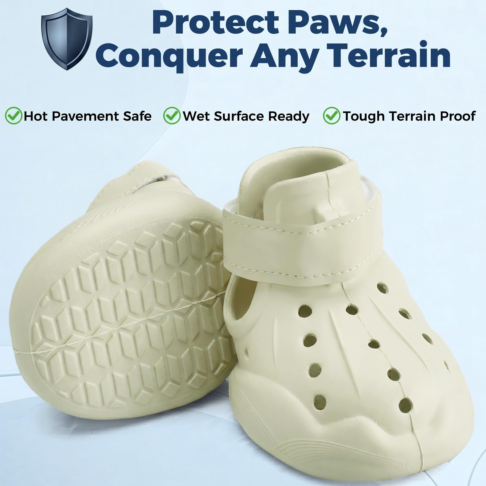 Dog Shoes For Dogs, Clogs Boots Booties Hot Pavement, Rain Waterproof Shoe Summer Sandals Puppy Breathable Doggie Doggy Light Water Up Sneaker