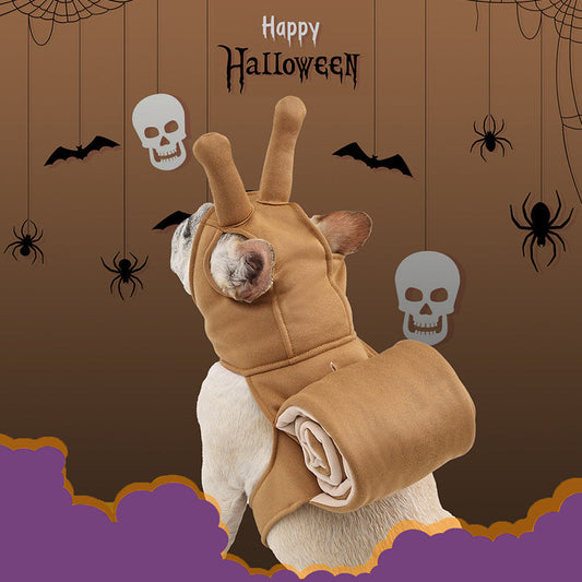 Dog Hat Cute Snail Antenna Halloween Costume Soft Headwear Cap