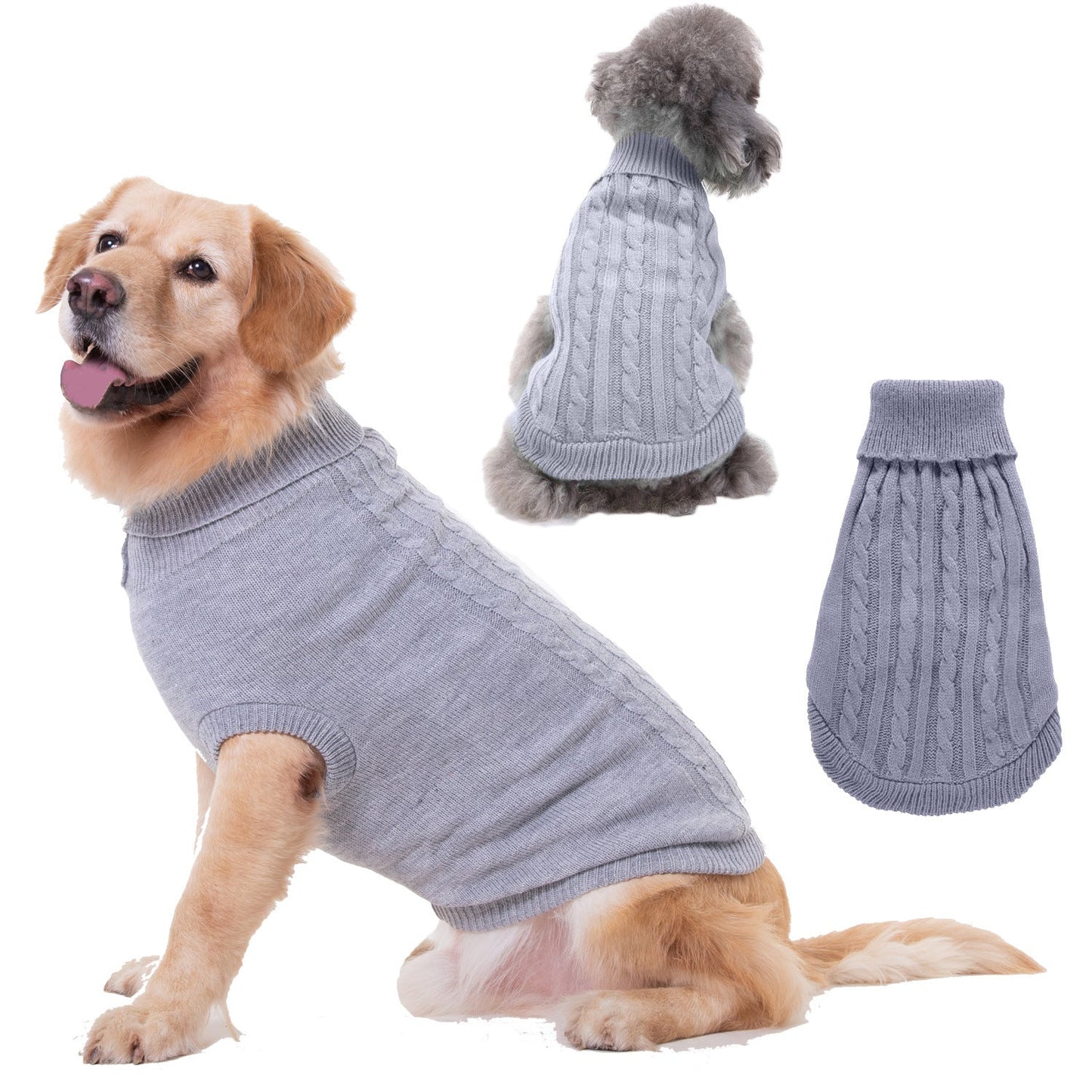 Solid Color Puppy Dog Clothes Teddy Bichon Pet Sweater - Majestic Pet Kingdom