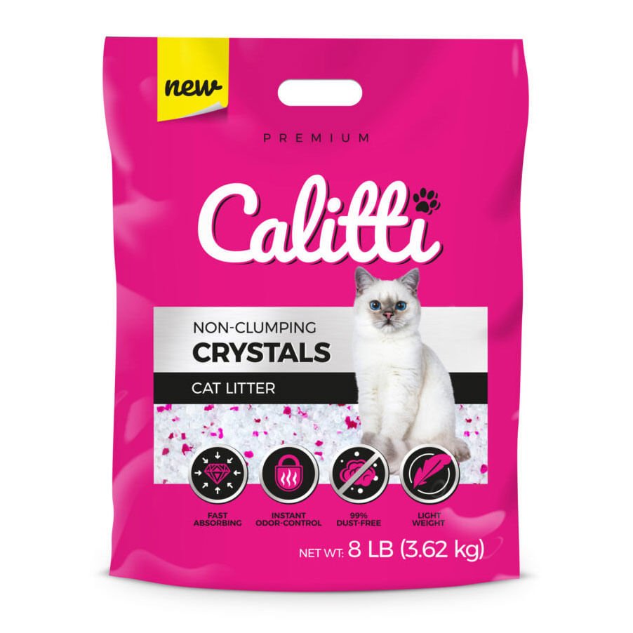 Calitti Non-Clumping Cat Litter Crystals with Silica Gel, 8 lbs Pet | Majestic Pet Kingdom™