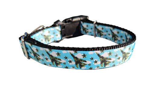 Dog Collar Camouflage Airplanes Aviation Military Pattern Nylon