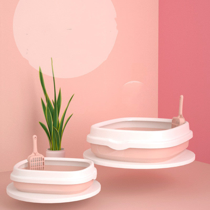 Cat Litter Box Pet Toilet High Quality Anti-Splash Pan