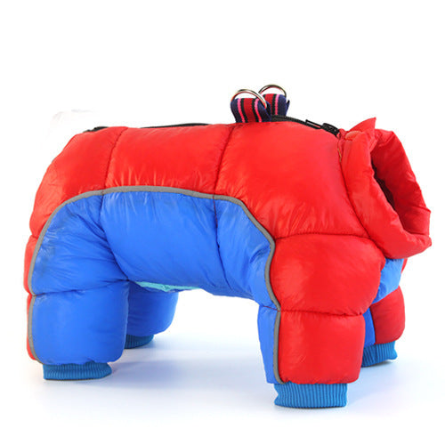 Pet Dog Winter Clothes Thick Warm Down Jacket Teddy Cotton Coat - Majestic Pet Kingdom