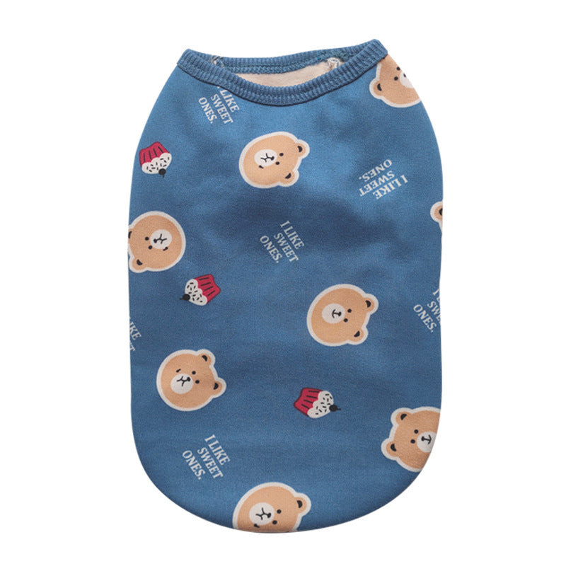 Pet Clothes Autumn And Winter Clothes Plush Vest Small Medium And Large - Majestic Pet Kingdom