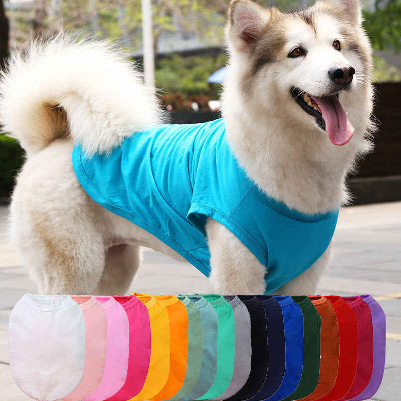 XS-5XL Dog Vest Dog Shirt Summer Small Medium Dog Clothes Chihuahua Tshirt - Majestic Pet Kingdom