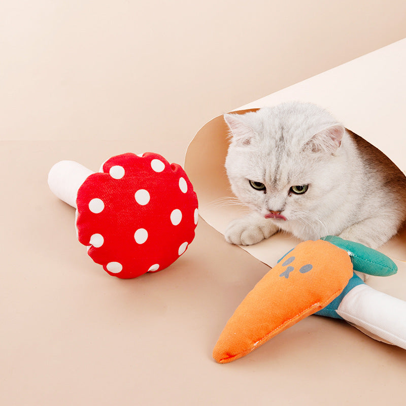 Mushroom Cat Mint Toy Pet Chew