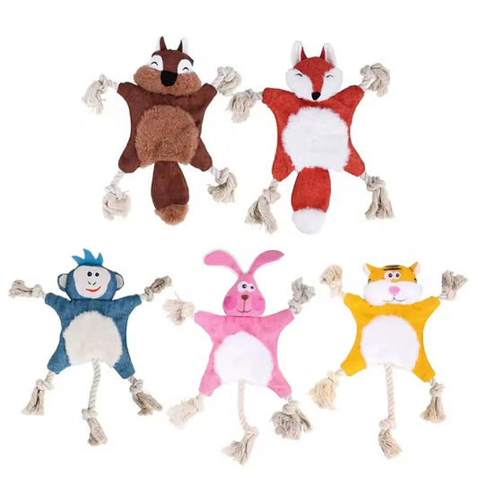 Dog Toys, Stuffed, Chewing, Plush, Squeaky Animal Pet Toys, Puppy, Fox, Squirrel, Dog, Cat, Chewing, Squeaky Toys, Pet Supplies | Purrfect Pet Kingdom