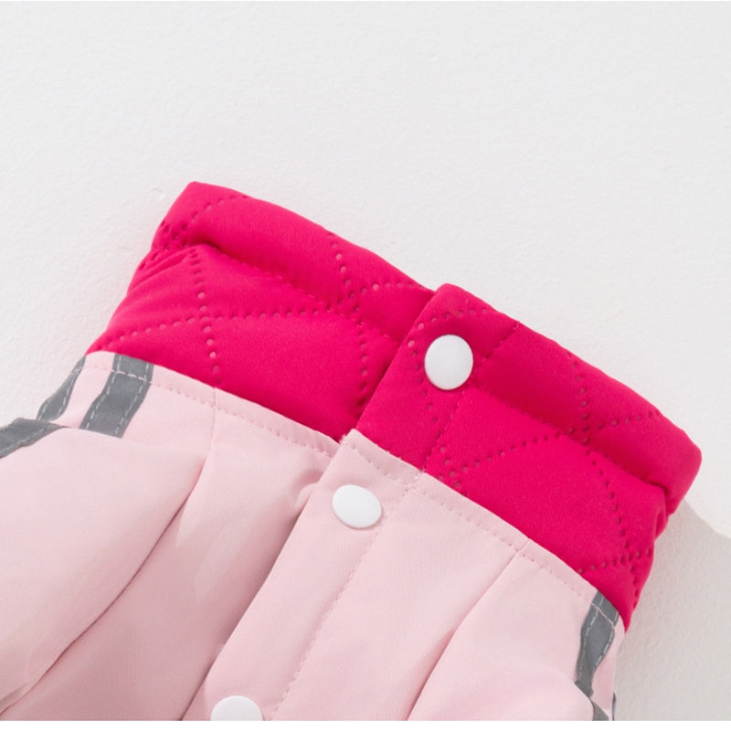Autumn And Winter Dog Clothing Small And Medium Sized Dog West Highland Bichon Frise Down Jacket With Fleece For Warmth, Pet Four Legged Cotton Jacket - Majestic Pet Kingdom