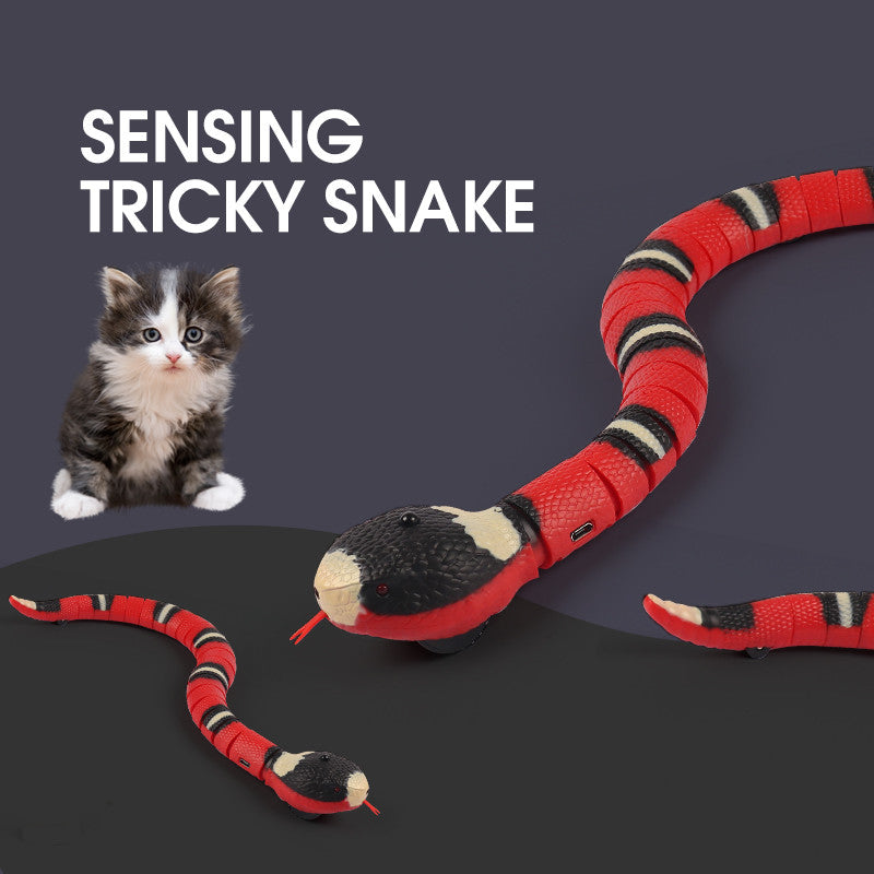 Smart Sensing Interactive Cat Toys Automatic Eletronic Snake Cat Teasering Play USB Rechargeable Kitten Toys For Cats Dogs Pet - Purrfect Pet Kingdom™