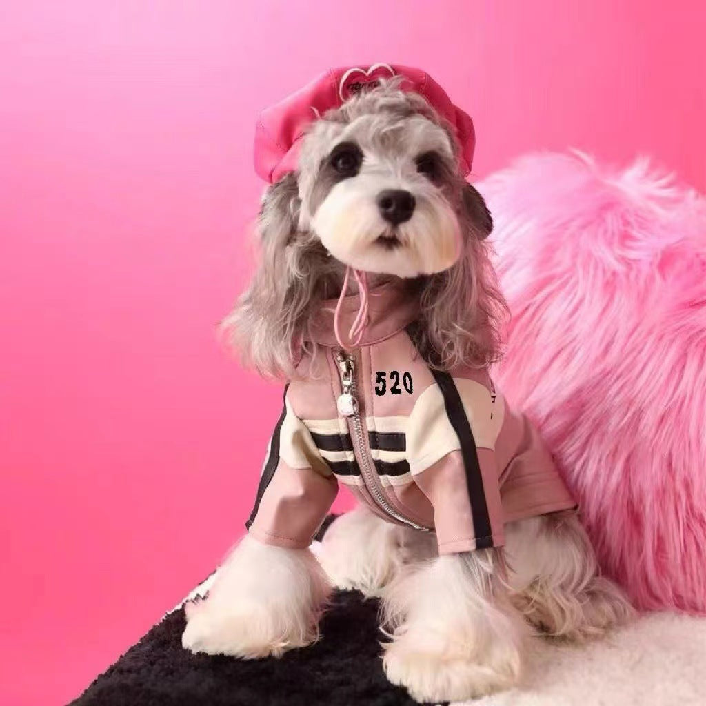 Dog Autumnwinter Clothing Motorcycle Jacket Coat - Majestic Pet Kingdom