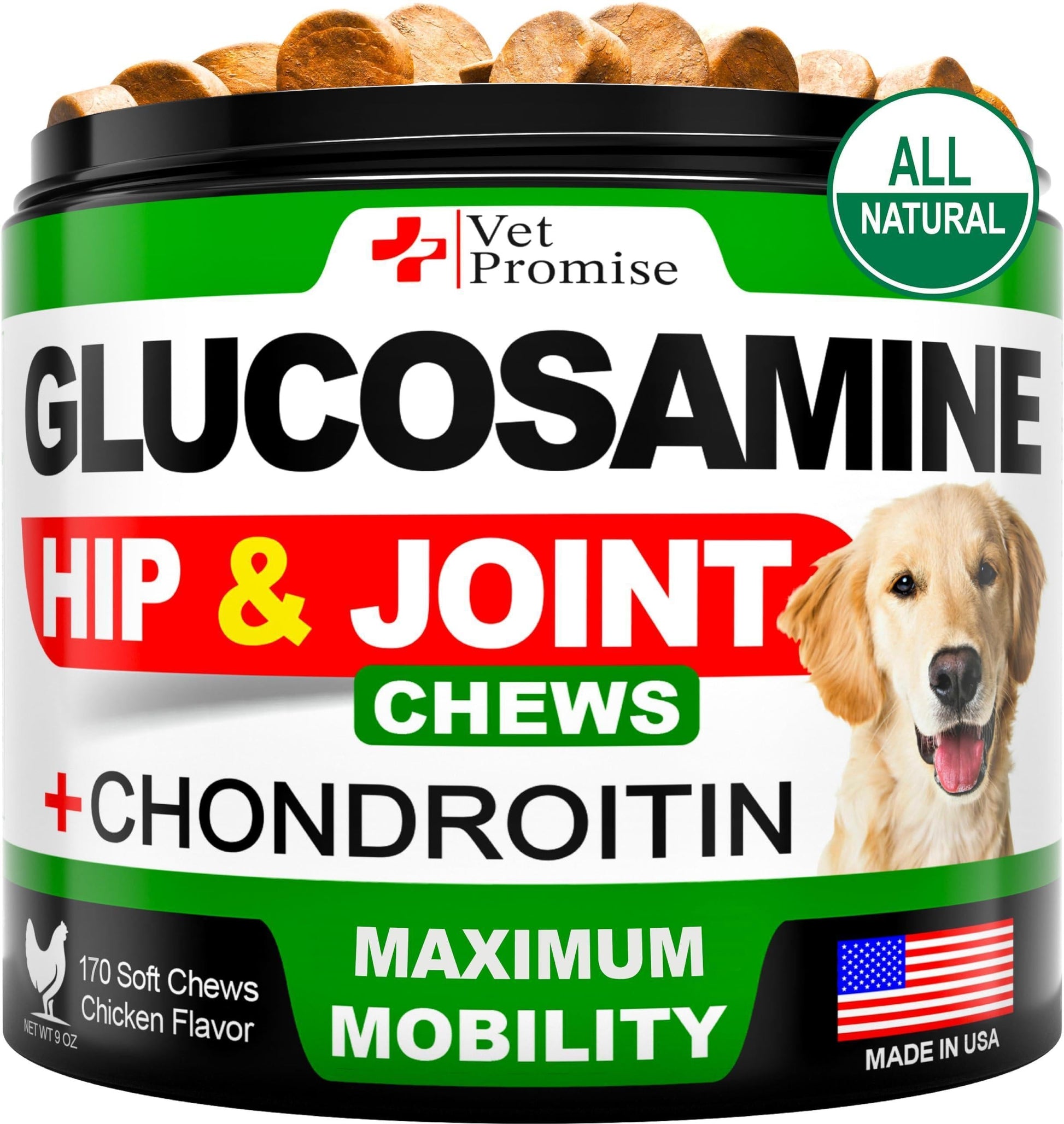 Dog Glucosamine Chews MSM Chondroitin Joint Care 170 Softs - Main Feature View | Majestic Pet Kingdom