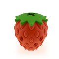 Chew-Resistant Strawberry Food Dispenser Toy