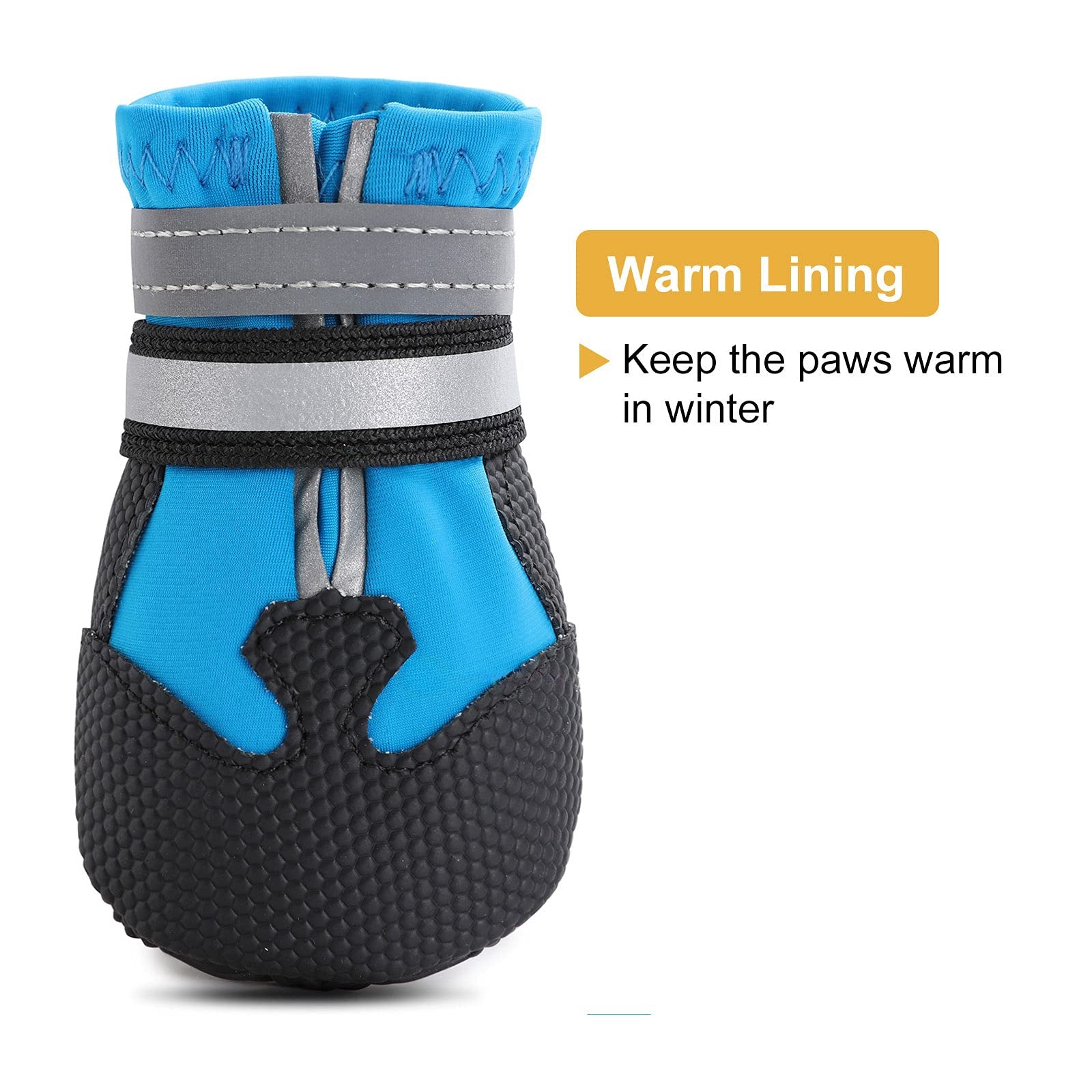 DiWater-Resistant Dog Boots For Medium Large Dogs,Non-Slip Dog Shoes For Winter Snow,Lightweight Paw Protector For Cold Pavement,Soft Dog Booties For Outdoor Walking Indoor Hardfloors - Majestic Pet Kingdom