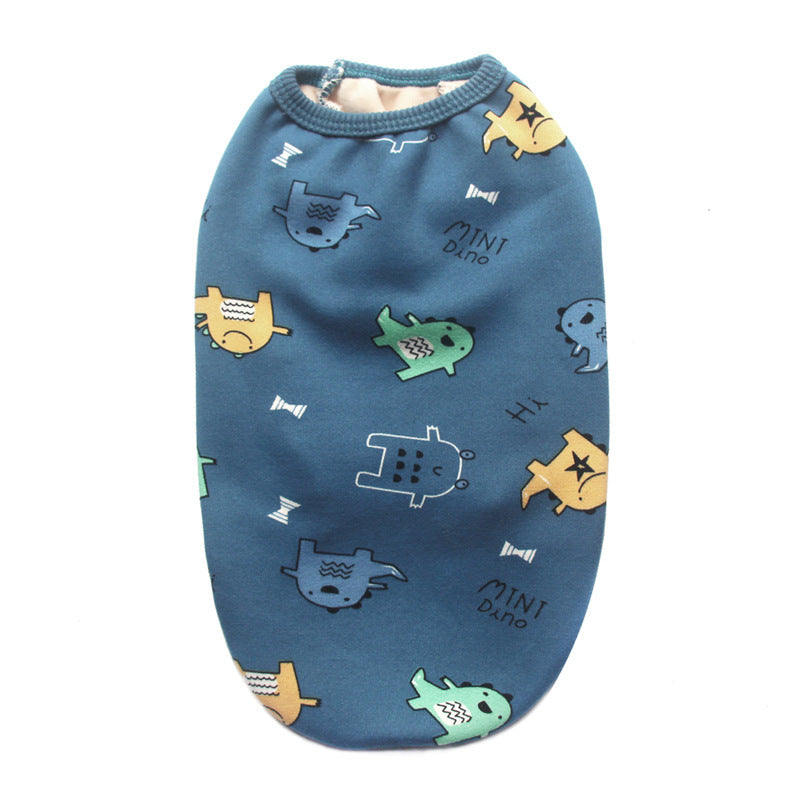 Pet Clothes Autumn And Winter Clothes Plush Vest Small Medium And Large - Majestic Pet Kingdom