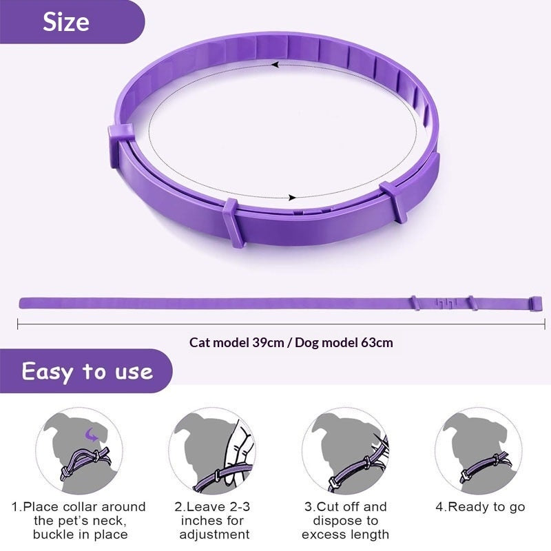 Pheromone Town Pet Calming Collar, Adjustable For Cats Of All Sizes