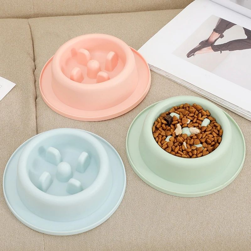 Dog Bowl Slow Feeder Interactive Puzzle Plate Anti-Choke Dish - Detail Angle 5 | Majestic Pet Kingdom