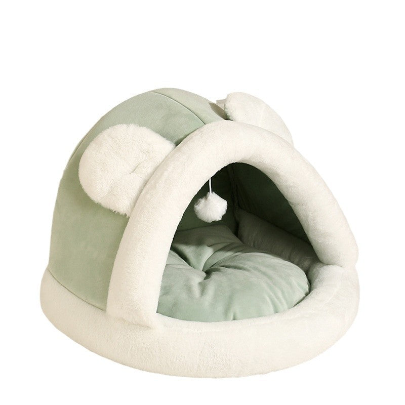 Pet Tent Cave Bed For Cats Small Dogs Self-Warming Cat Tent Bed Cat Hut Comfortable Pet Sleeping Bed - Majestic Pet Kingdom