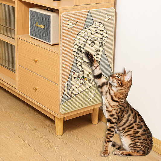 Printed Sisal Cat Scratching Pad No Dandruff Can Be Pasted - Majestic Pet Kingdom