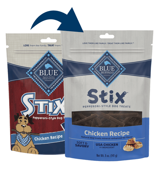 Blue Buffalo Blue Stix Soft-Moist Treats Chicken Recipe (5oz)