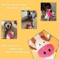 Corduroy Cow Plush Squeaky Dog Chew Toy